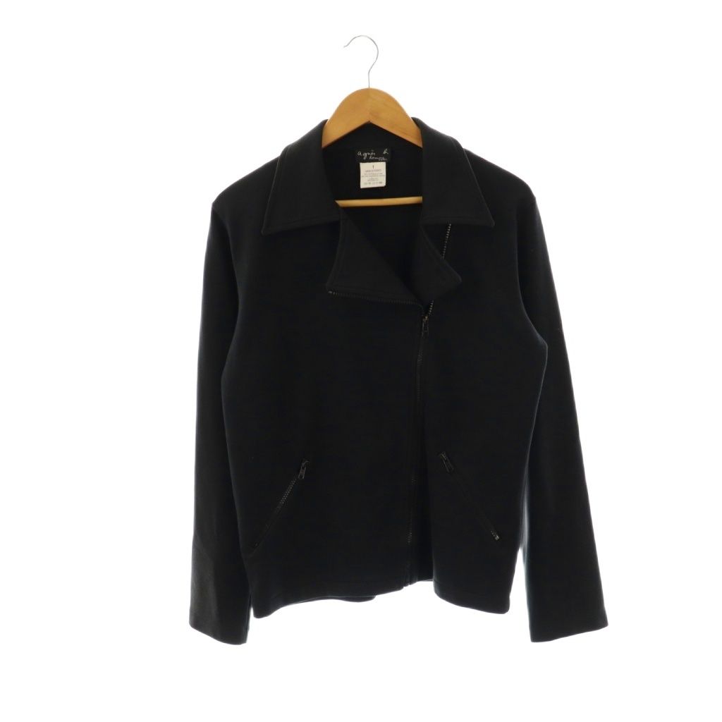 agnes b homme ライダースブルゾン CU32 BLOUSON レザーブルゾン ｜agnès b. HOMME（オム