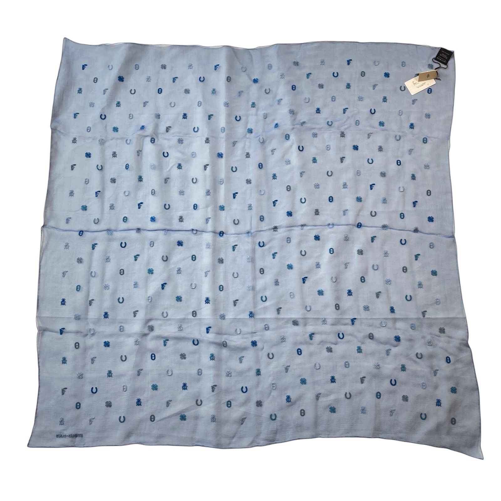 新品 タグ付き エルメスHERMES カレ100 マルチチャーム ブルー 新品 タグ付き エルメス HERMES レディース カレ100 マルチチャーム ブルー