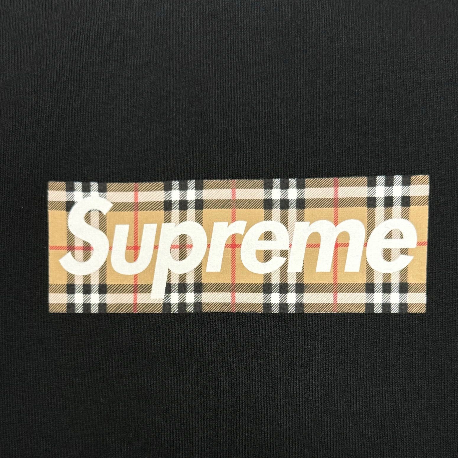 国内正規 Supreme 22SS Burberry Box Logo Hooded Sweatshirt コラボ 