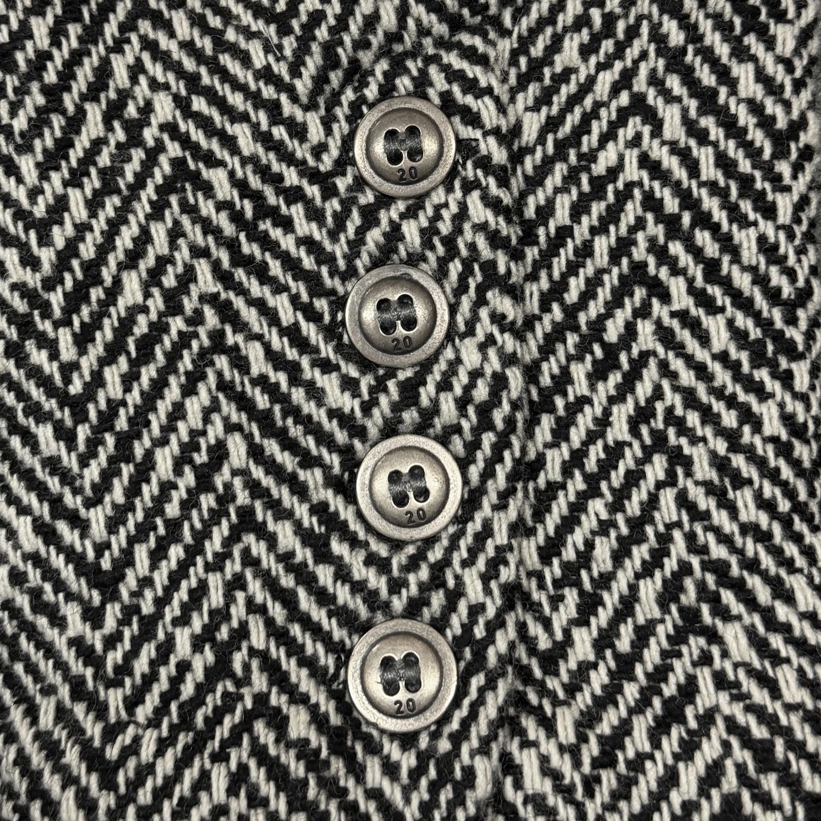 GREG LAUREN ヘリンボーン ガウンコート 3 Greg Lauren Tweed Coat ツイードコート ガウンコート ヘリンボーン