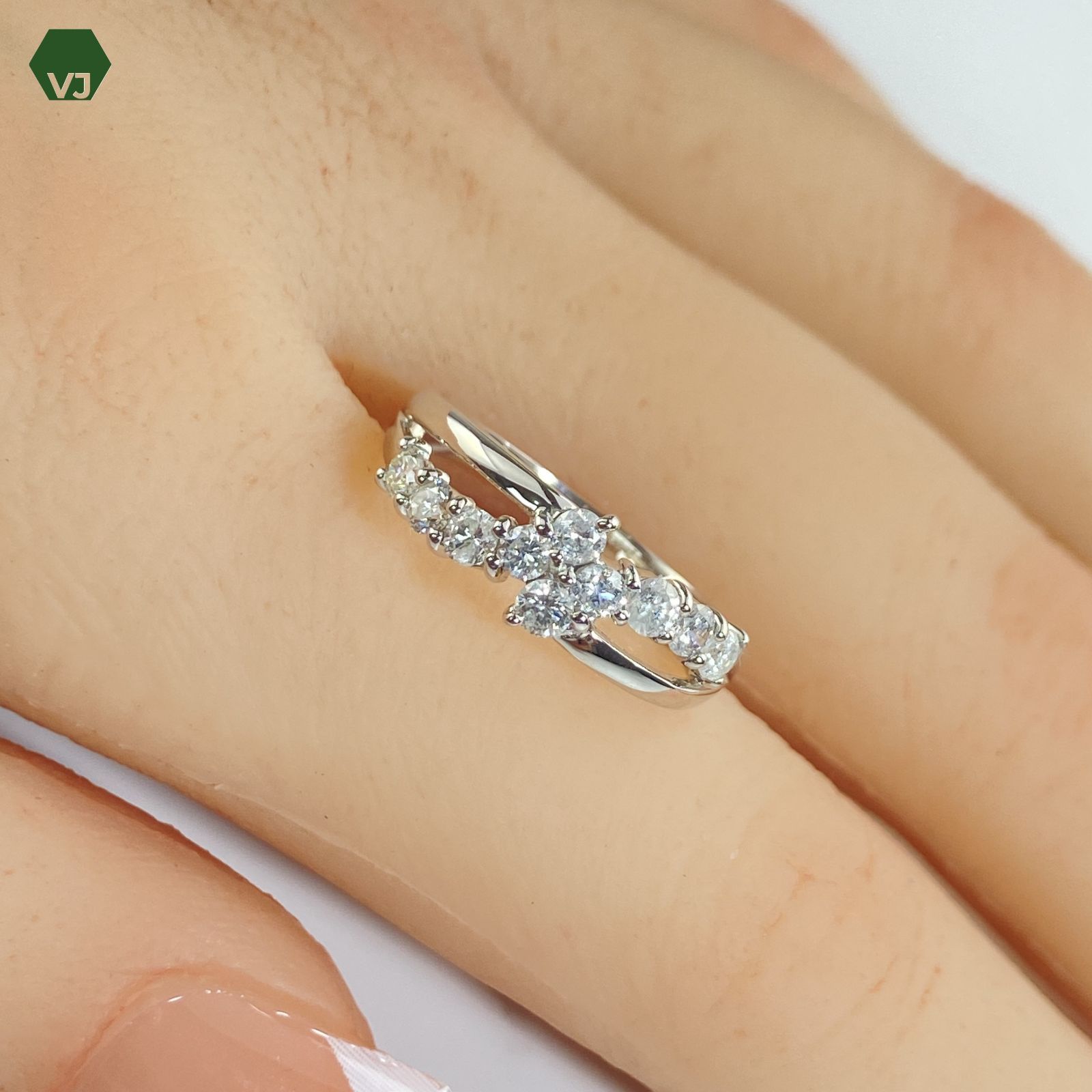 20-27】ダイヤモンド リング D0.52ct【中古】【PT900】【11号】☆By 