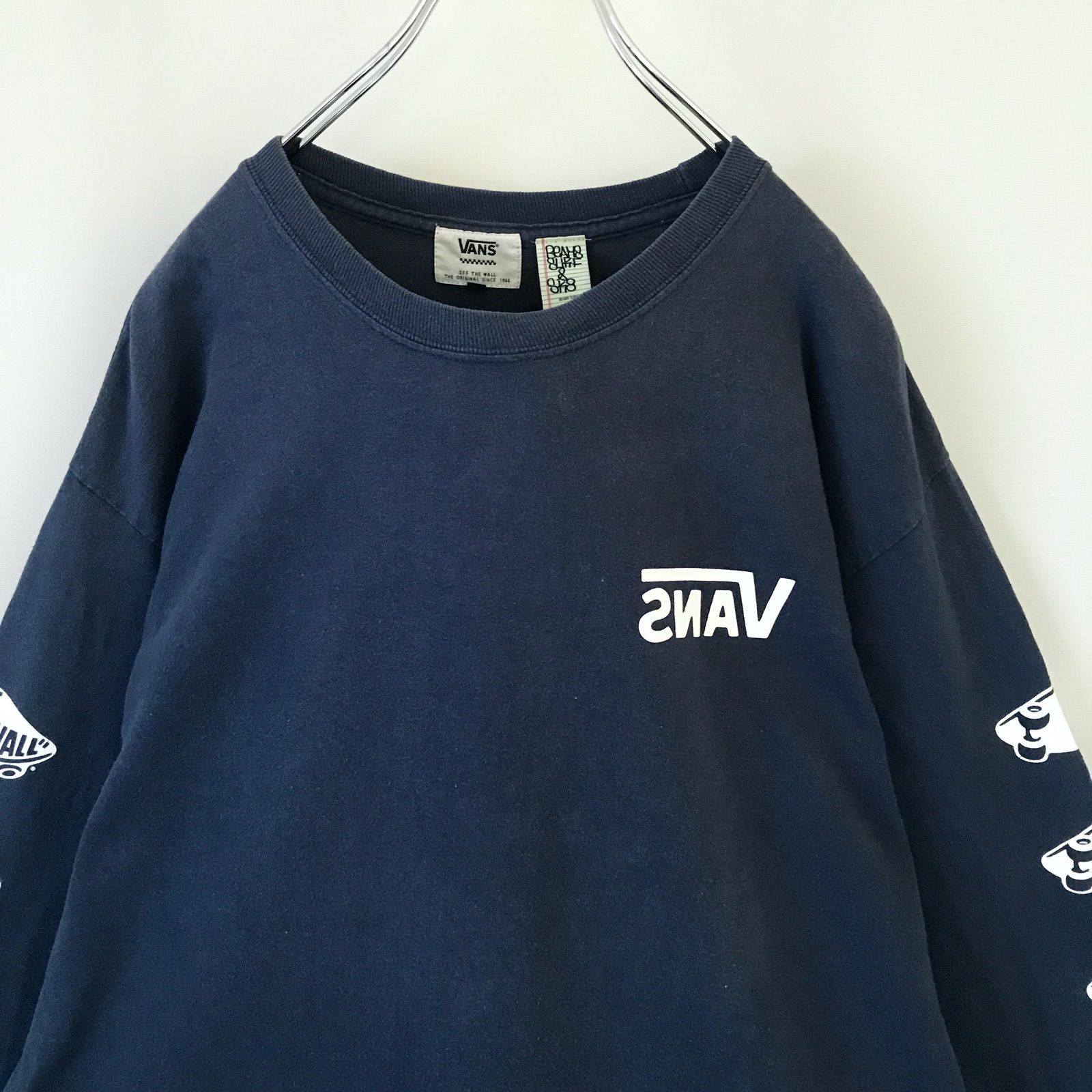 VANS★BEAMS SSZ (BEAMS SURF&SKATE)★裏VANS★長袖Tシャツ ロングスリーブTシャツ ロンT★メンズL/ 2402F006