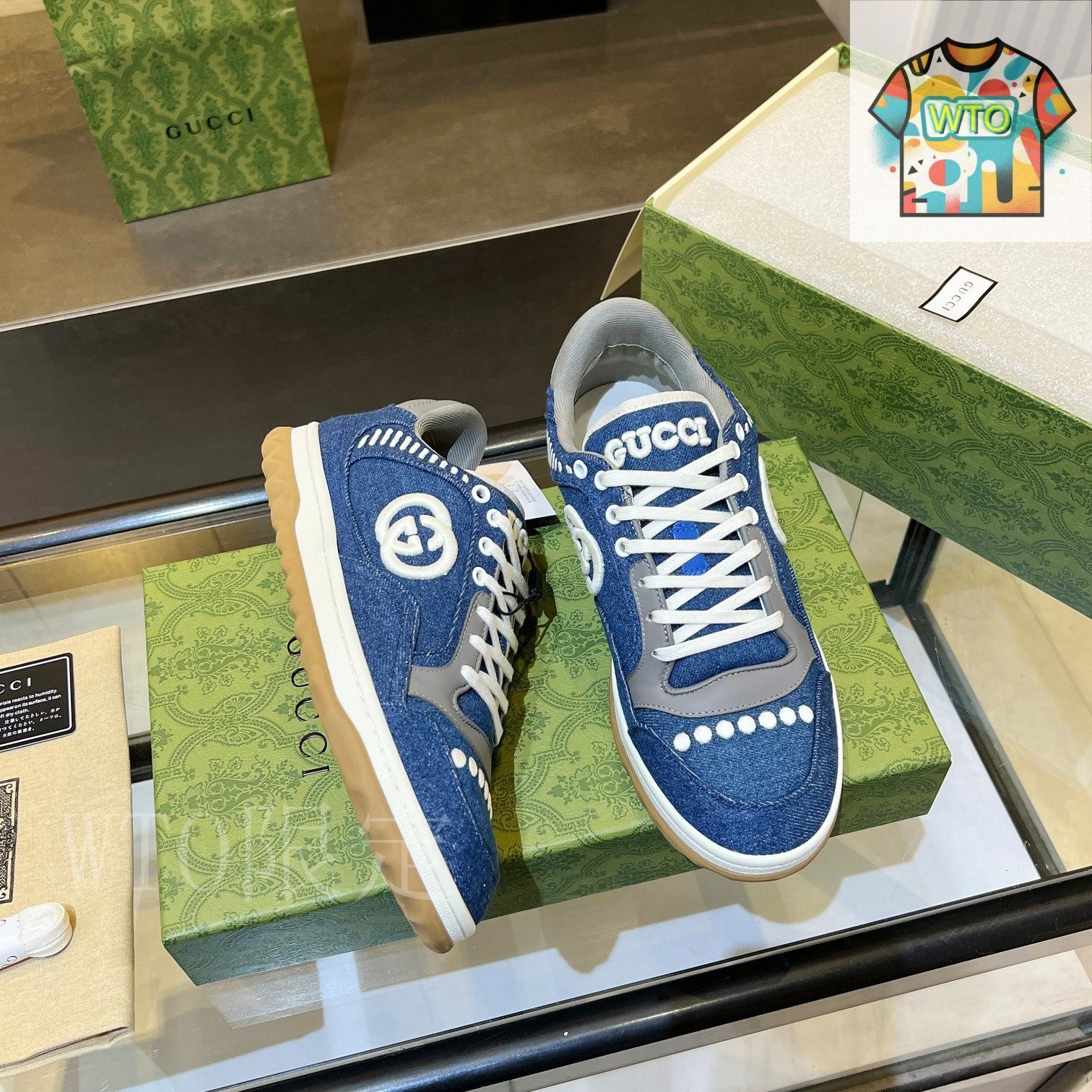 【完売必至】グッチ 足元に差がつく♪MAC80 メンズスニーカー GUCCI グッチ 747953 AAB8C スニーカー M MAC80 SNEAKER メンズ