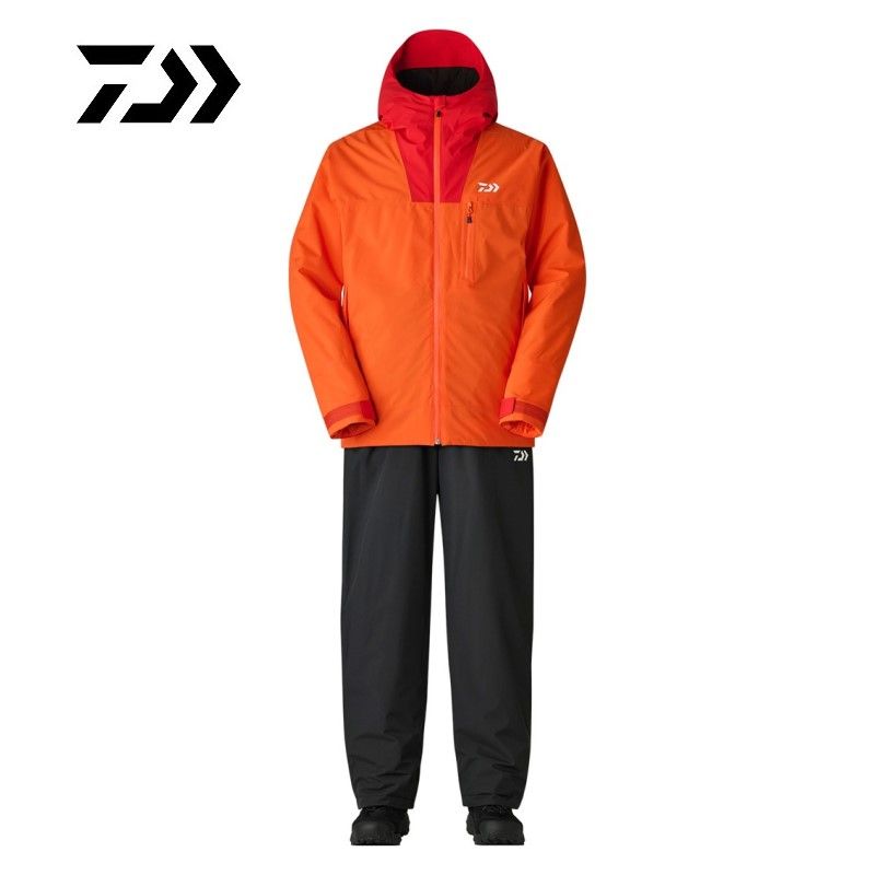  DW 3525 レインマックス ウインタースーツ XL ホットオレンジ フィッシングジャケット ウェア