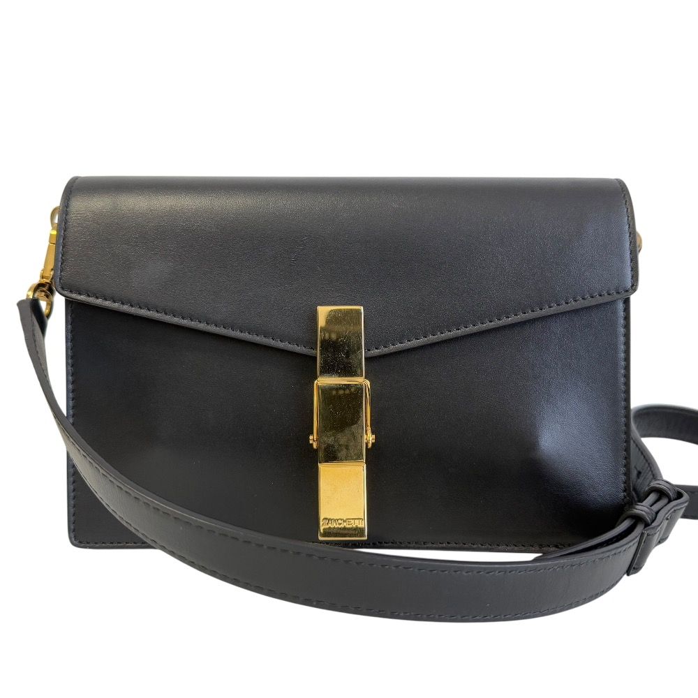 美品 ZANCHETTI ザンケッティ ザンチェッティ レザー 2way スクエア