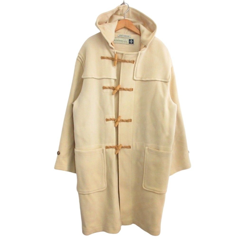美品☆グローバーオール/ダッフルコート/ヘリンボーン/キングストン/毛100/紺 GLOVERALL/グローバーオール KingstonDuffle Coatの通販