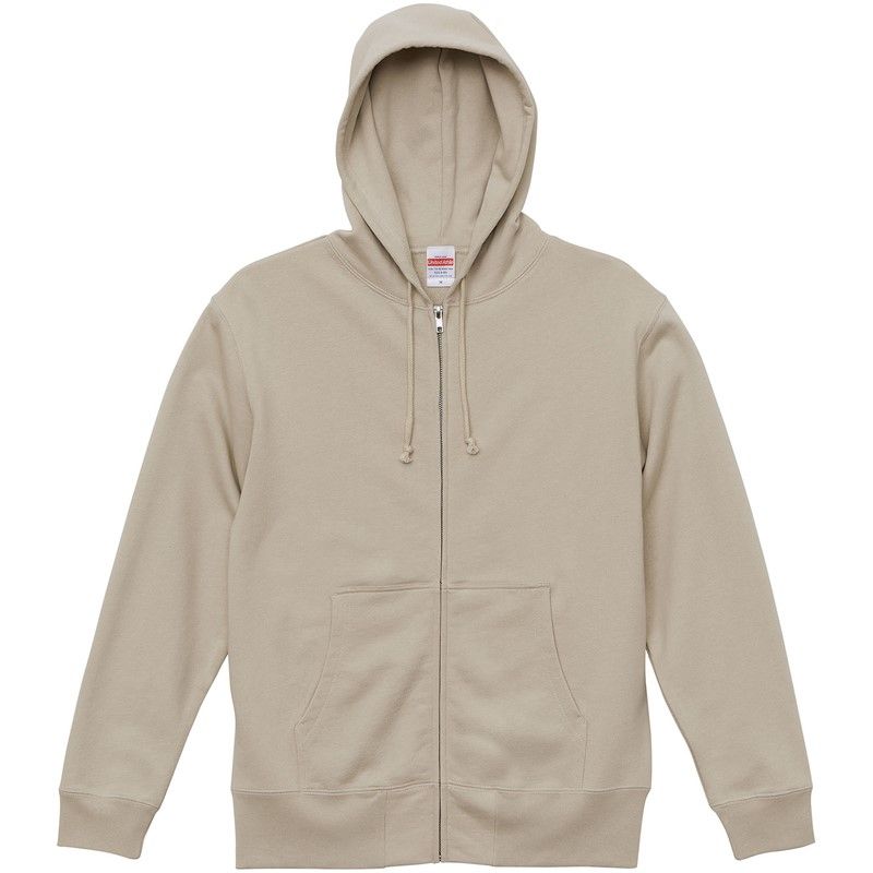 unitedathle(ユナイテッドアスレ) 10.0OZフルジップパーカ(パイル) カジュアルスウェットパーカー (521301x-545)、サンドベージュ