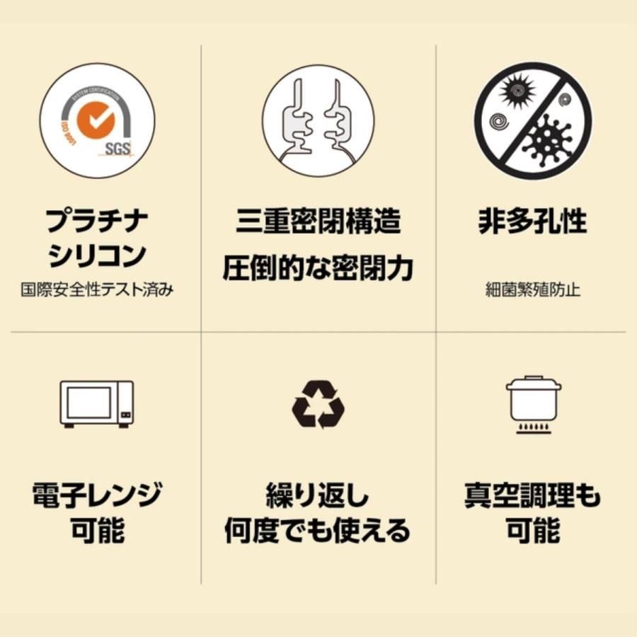 KEEPERBAG シリコンバッグ サイズ別 5個セット ビビッドカラー KEEPERBAG シリコンバッグ サイズ別 5個セット ビビッドカラー 【公式
