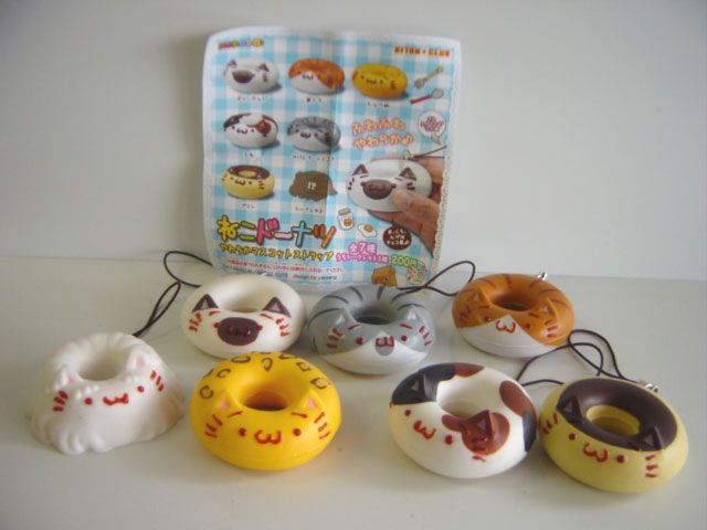 ♯Isi07PTねこドーナツやわらかストラップシークレット入全7種 ♯Isi07PTねこドーナツやわらかストラップシークレット入全7種