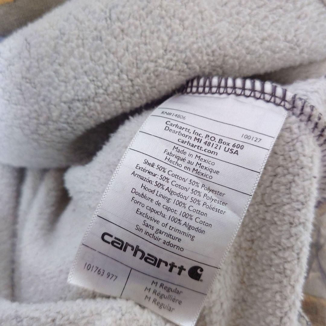 Carhartt】リアルツリーカモ 袖ロゴ プルオーバーパーカー A-3952