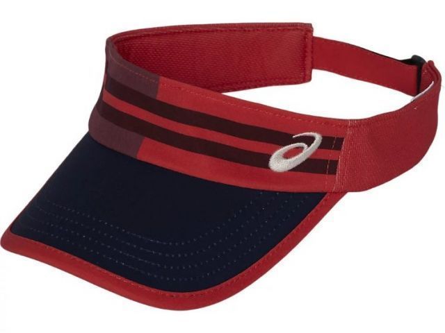 asics アシックス GRAPHIC VISOR レッドスナッパー M 3043A095 600 | スポーツ 運動 ファッション小物 衣類 衣料品 ウエア ウェア 帽子 キャップ バイザー 男性 メンズ 女性 レディース テニス 万能 マル