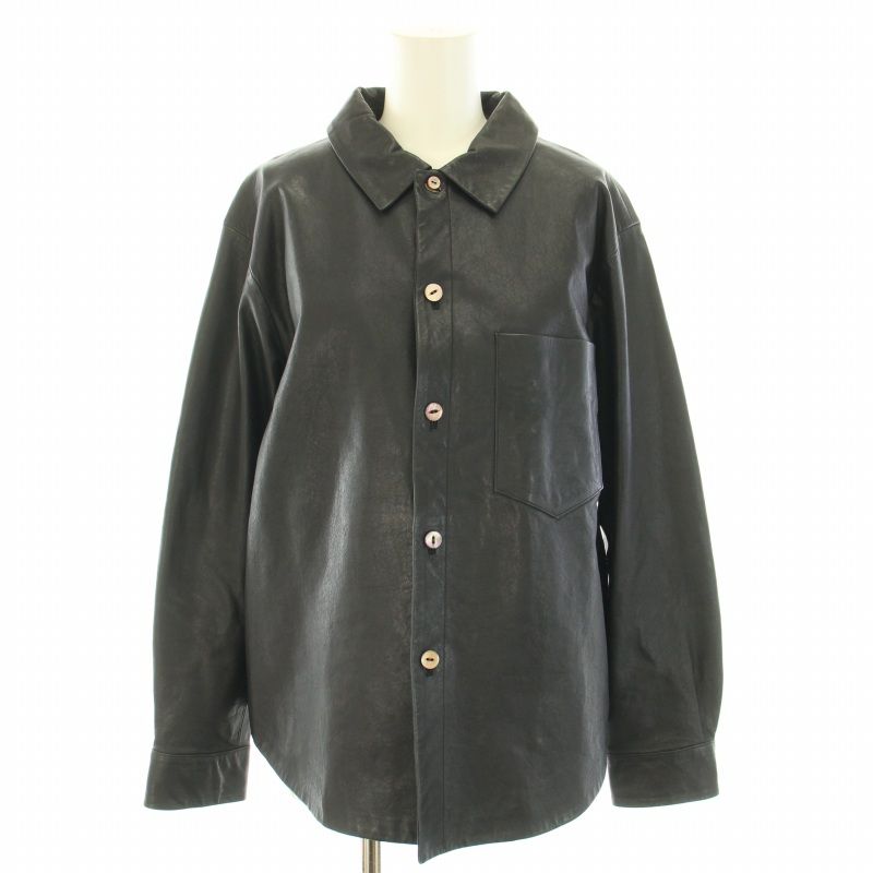 パラスパレス Pallas Palace ラムレザージャケット シャツジャケット