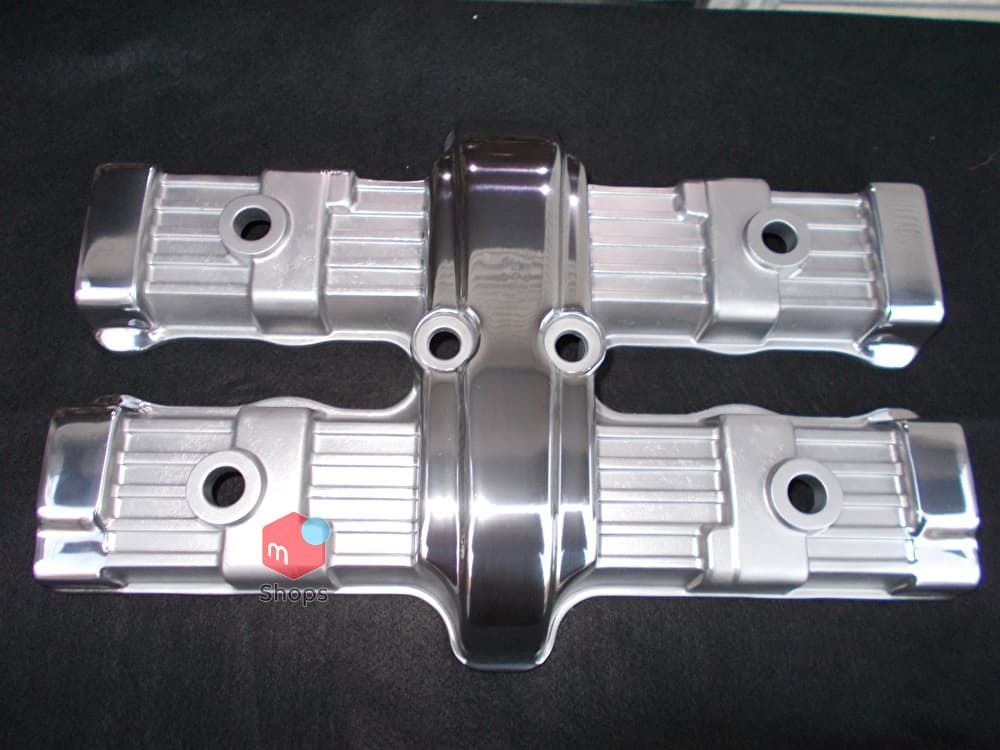 CBX400F ヘッドカバー 部分バフ仕上げ＋ウェットブラスト仕上げ 当時物 純正品