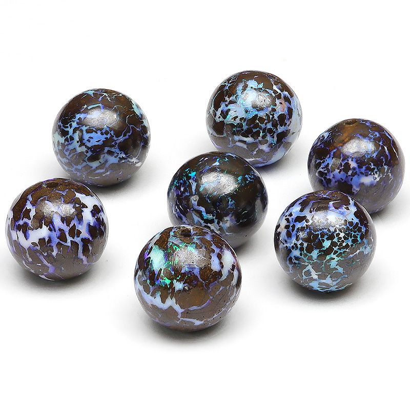 粒販売】オーストラリア産 ボルダーオパール 丸玉 10mm【1粒販売 粒販売】オーストラリア産 ボルダーオパール 丸玉 10mm【1粒販売