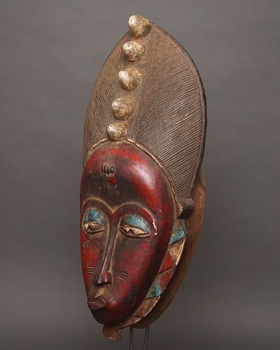 アフリカ コートジボワール グロ族 マスク No.473 仮面 木彫り
