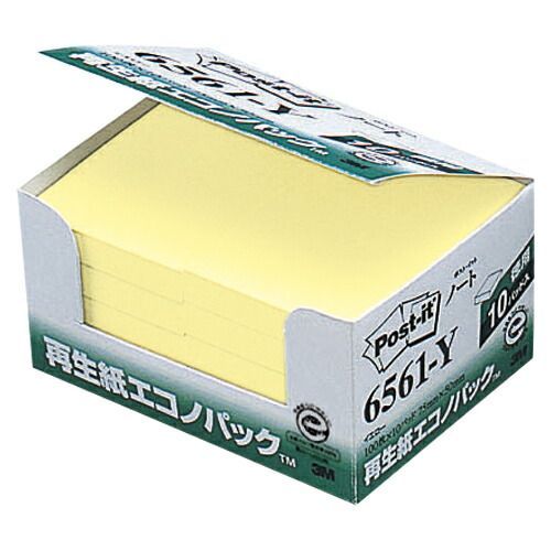 まとめ買い10個セット品 スリーエム ポスト イット Ｒ 製品 単品 エコノパック ＴＭ 製品シリーズ パワーパック 6561-Y イエロー 10個