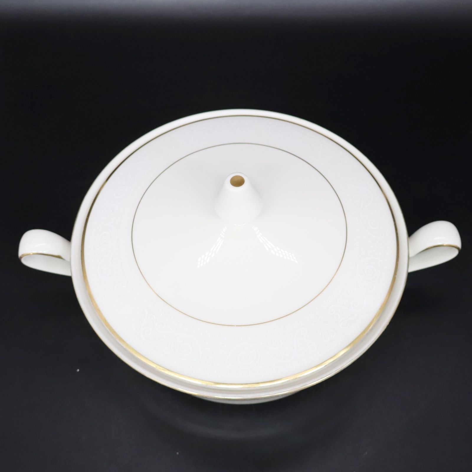 ◇値下げ ｜金彩 取手付き スープポット ｜Noritake ノリタケ IVORY CHINA｜ 食器 蓋付き ボウル 約28×21cm□P4136  - メルカリ