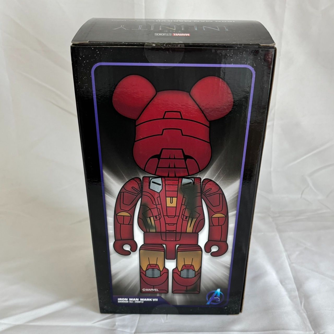 BE@RBRICK IRON MAN MARK VII DAMAGE 400％ Be@rbrick Bearbrick Marvel Iron Man Mark VII Damage Ver. 400