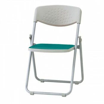 藤沢工業 TOKIO 折畳みチェア F-900F-S クリアグリーン ヌノ 5脚入