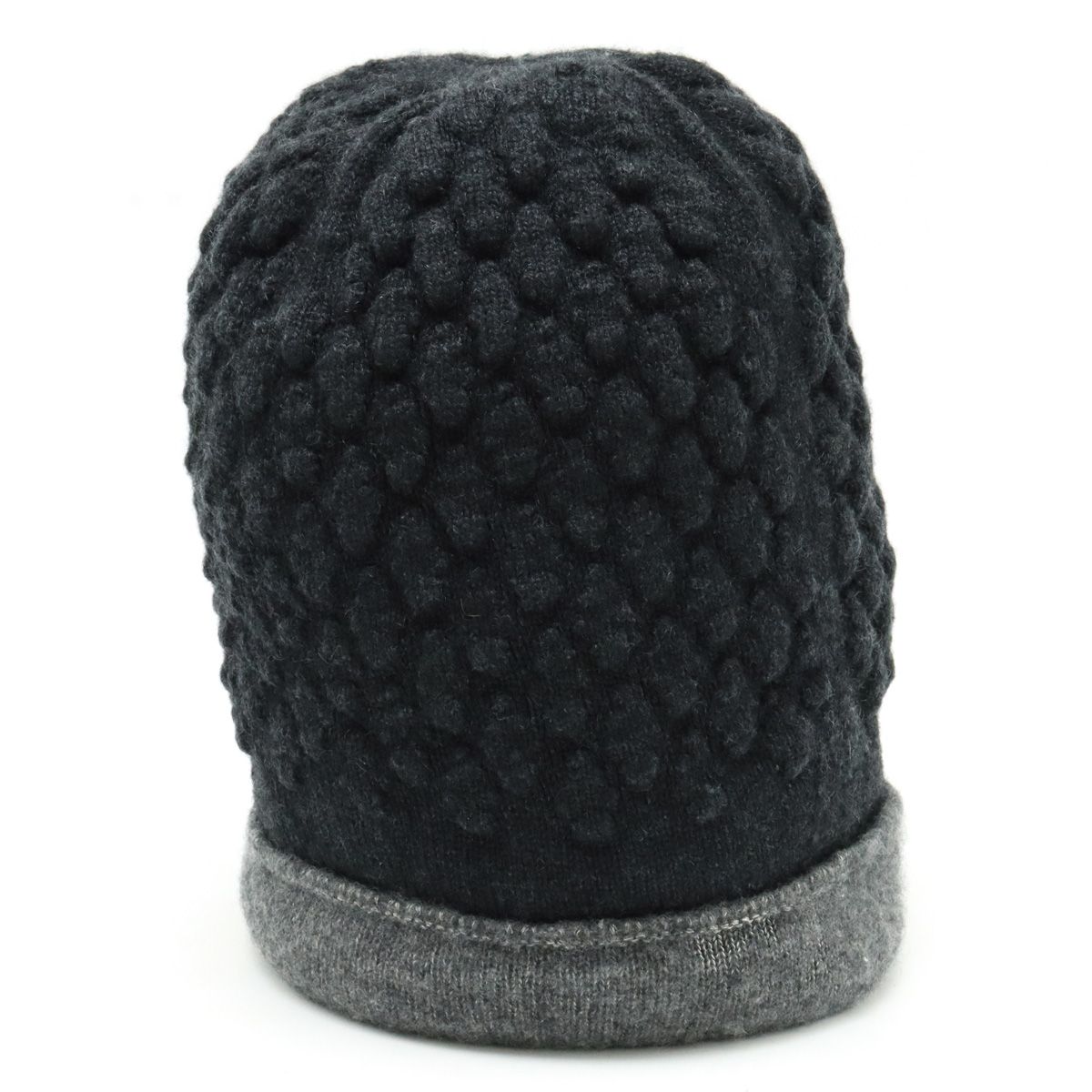 CHANEL　シャネル　カシミヤシルク　ココマークニットキャップ　ビニー帽子 CHANEL シャネル カシミヤシルク ココマークニットキャップ
