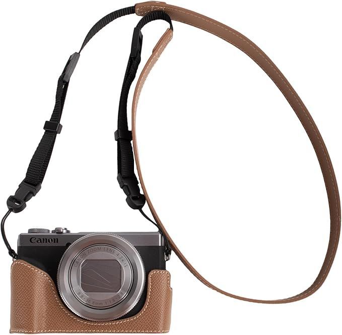 【在庫処分】VOVMOEYA カメラケース For Canon powershot G7X Mark III/G7X MarkII/G7 X ボディケース for G7 X シリーズ powershot G7X Mark IIIカメラケース G7X M