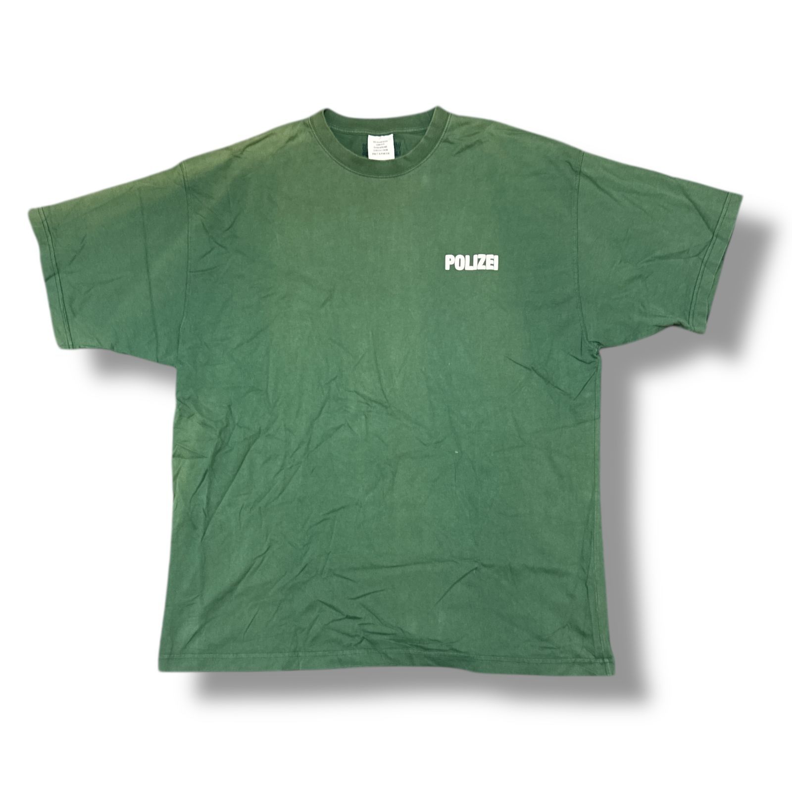 参考上代63800円 VETEMENTS Polizei T-Shirt ポリゼ Tシャツ 
