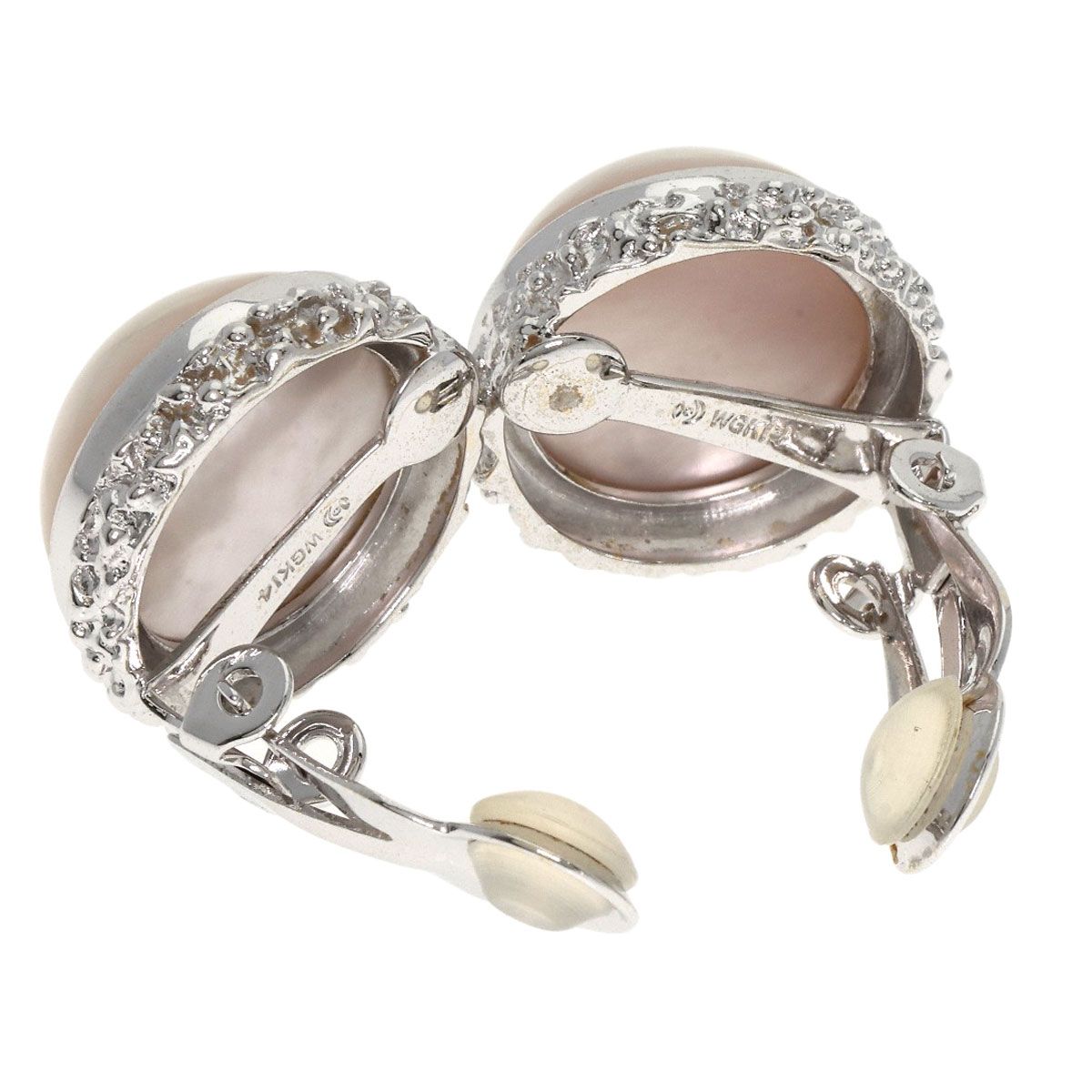 TASAKI タサキ マベパール 真珠 イヤリング K14WG レディース [中古  