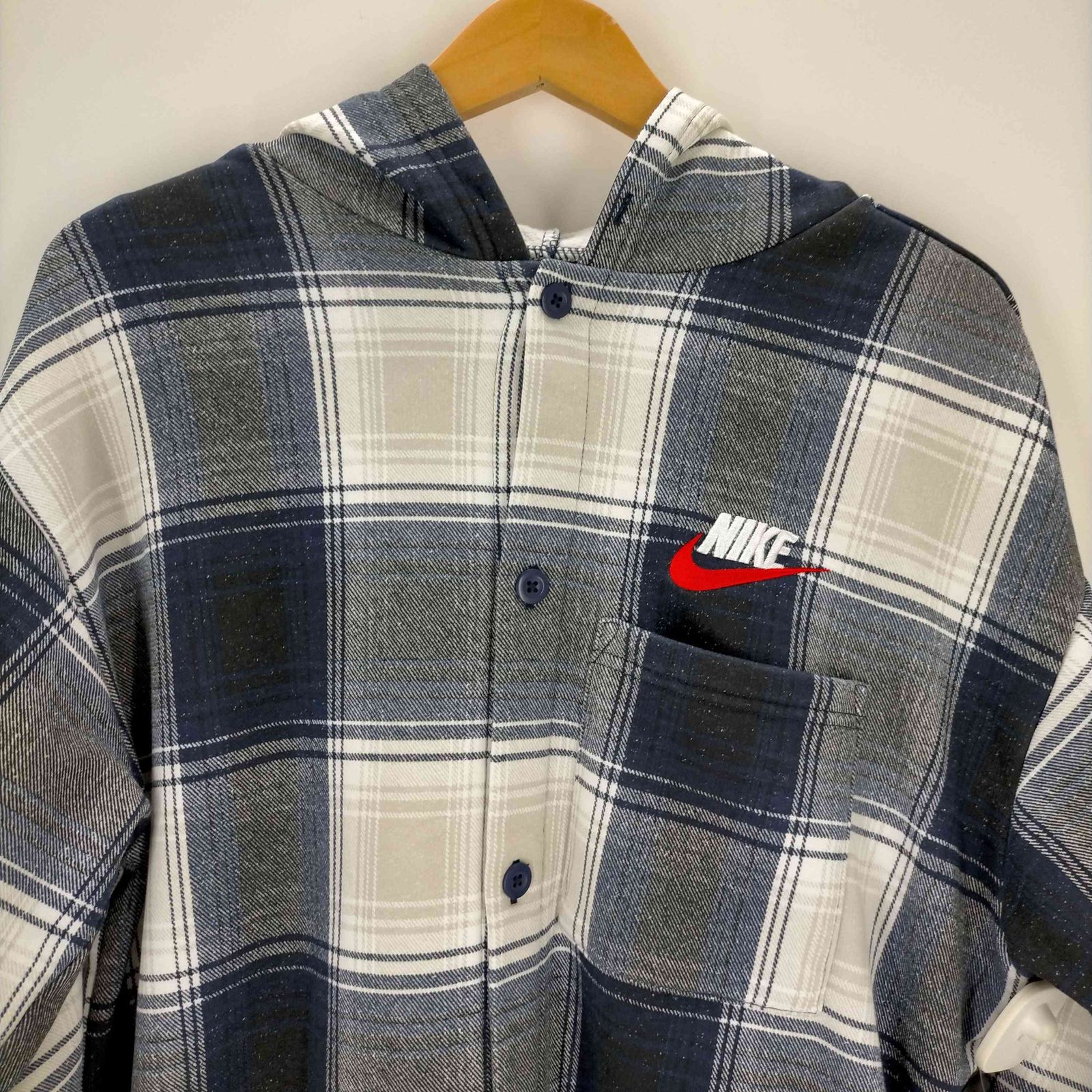 supreme 18AW Plaid Hooded Sweatshirt