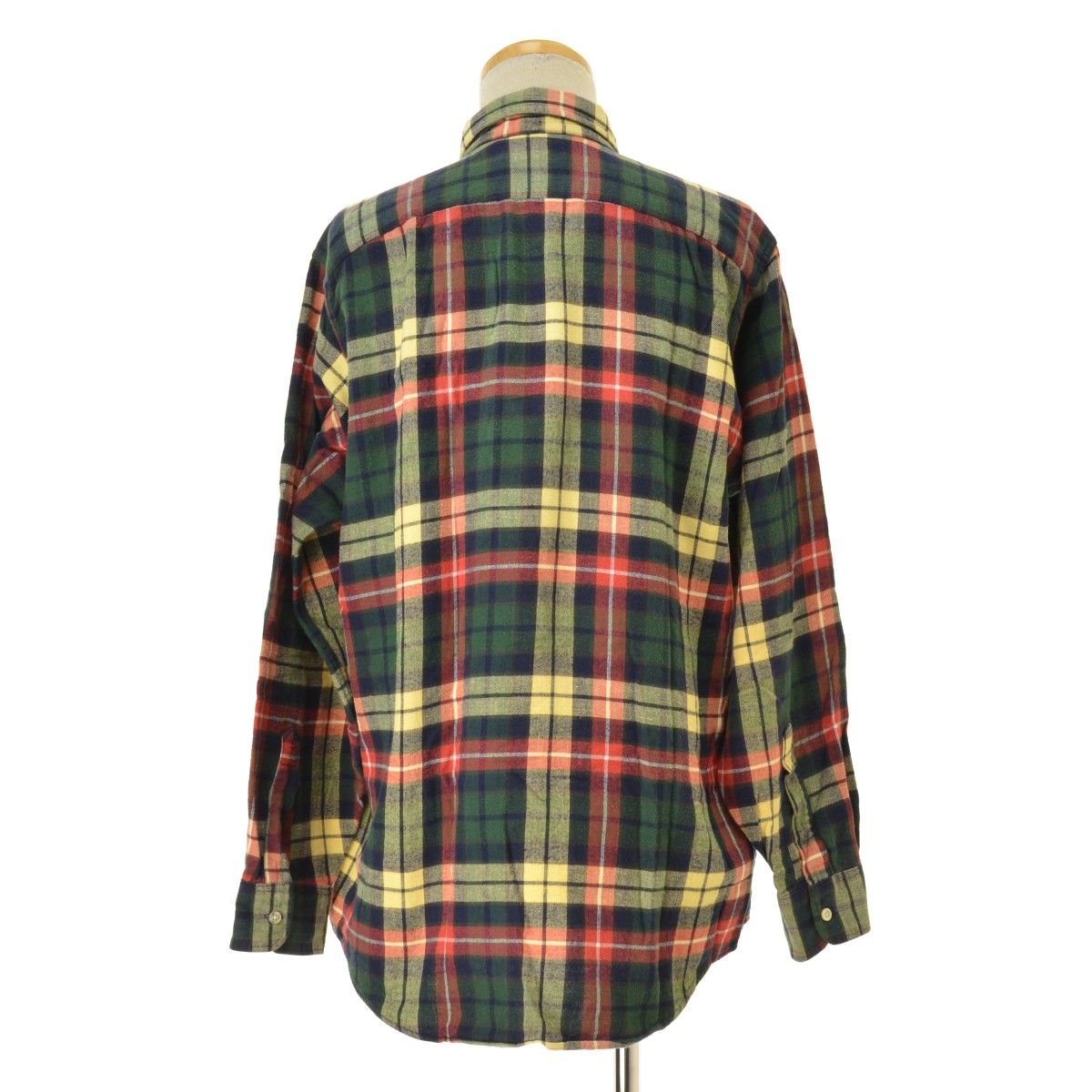 50s プリントネル　チェック　nofade Nofade】50s～60s チェック柄ネル長袖シャツ 古着 70s QUALITY SHIRT