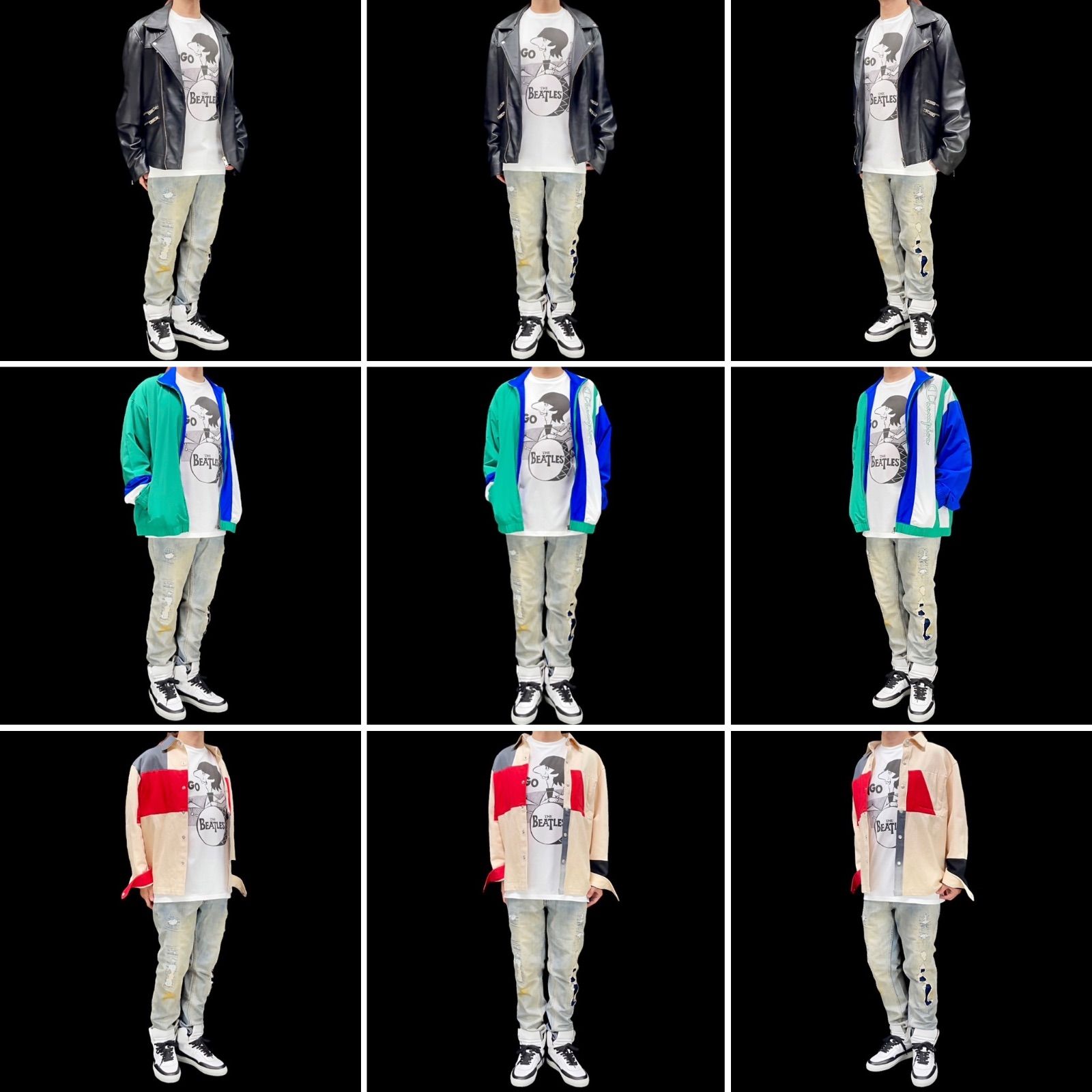 オリジナルTシャツ ビッグプリント リンゴスター BEATLES ビートルズ 