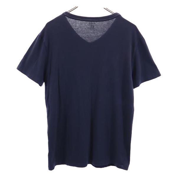 ラルフローレン　vネット　ピチT 半袖　Tシャツ　ロゴ入り　ネイビー ラルフローレン vネット ピチT 半袖 Tシャツ ロゴ入り ネイビー
