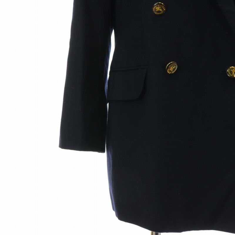 バーバリーズ Burberrys テーラードジャケット 紺ブレ ウール ダブル
