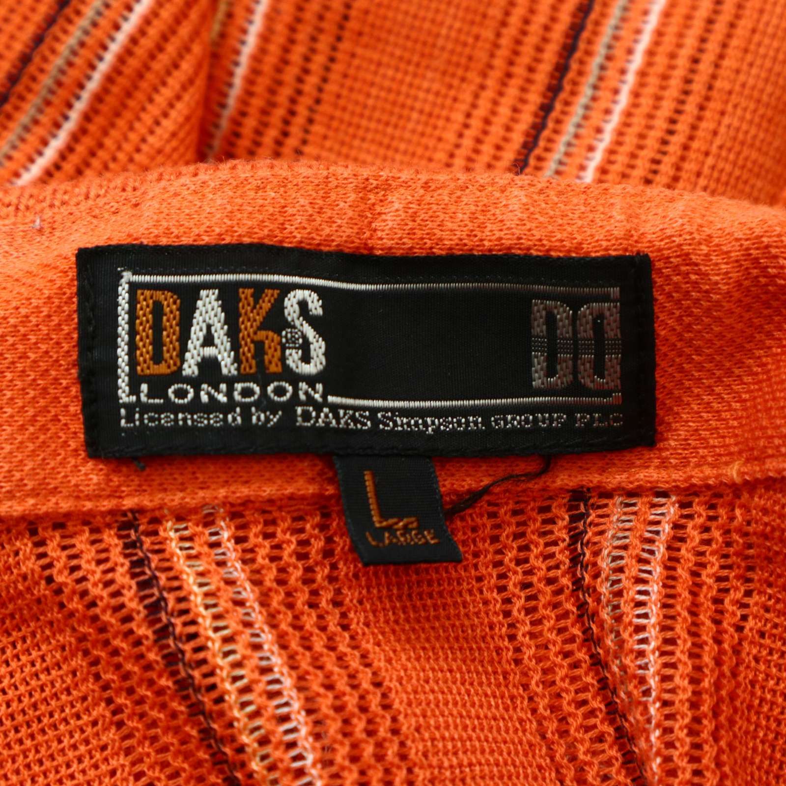 DAKS GOLF ダックス ゴルフ 春夏☆ ストライプ 半袖 ポロシャツ