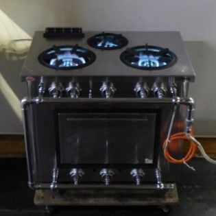 ◯マルゼン 業務用 オーブン付 3口 コンロ LP ガス テーブル W90D60(+配管)H80cm 103kg プロパン ◯マルゼン 業務用 オーブン付 3口 コンロ LP ガス テーブル W90D60(+