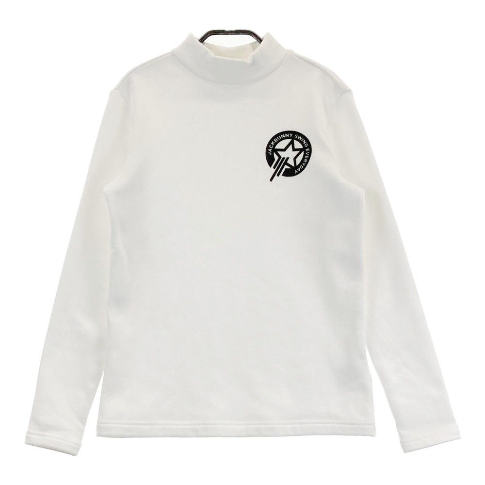 サイズ：1 JACK BUNNY ジャックバニー 2023年 長袖ハイネックTシャツ  ホワイト系 [240101458741] ゴルフウェア レディース ストスト サイズ：1 JACK BUNNY ジャックバニー 2023年 長袖ハイネックT