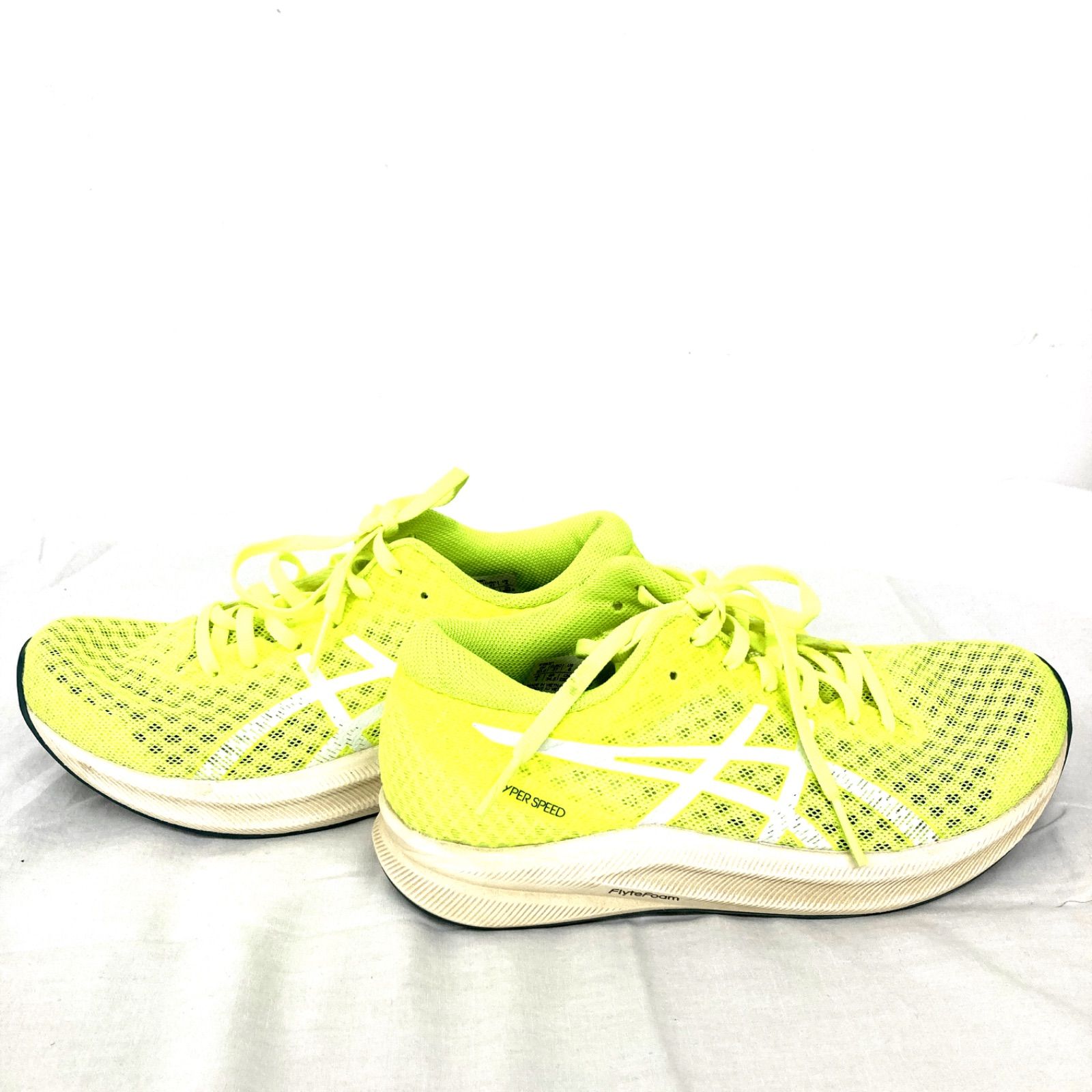 ASICS HYPER SPEED スニーカー ランニングシューズ 黄色 蛍光