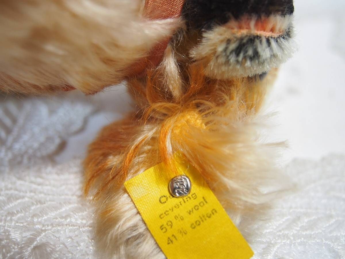 シュタイフ★Pekinese Peky 14cm オールID's完品★ペキニーズ 送料無料☆シュタイフ☆Pekinese Peky ID's完品☆ペキニーズ