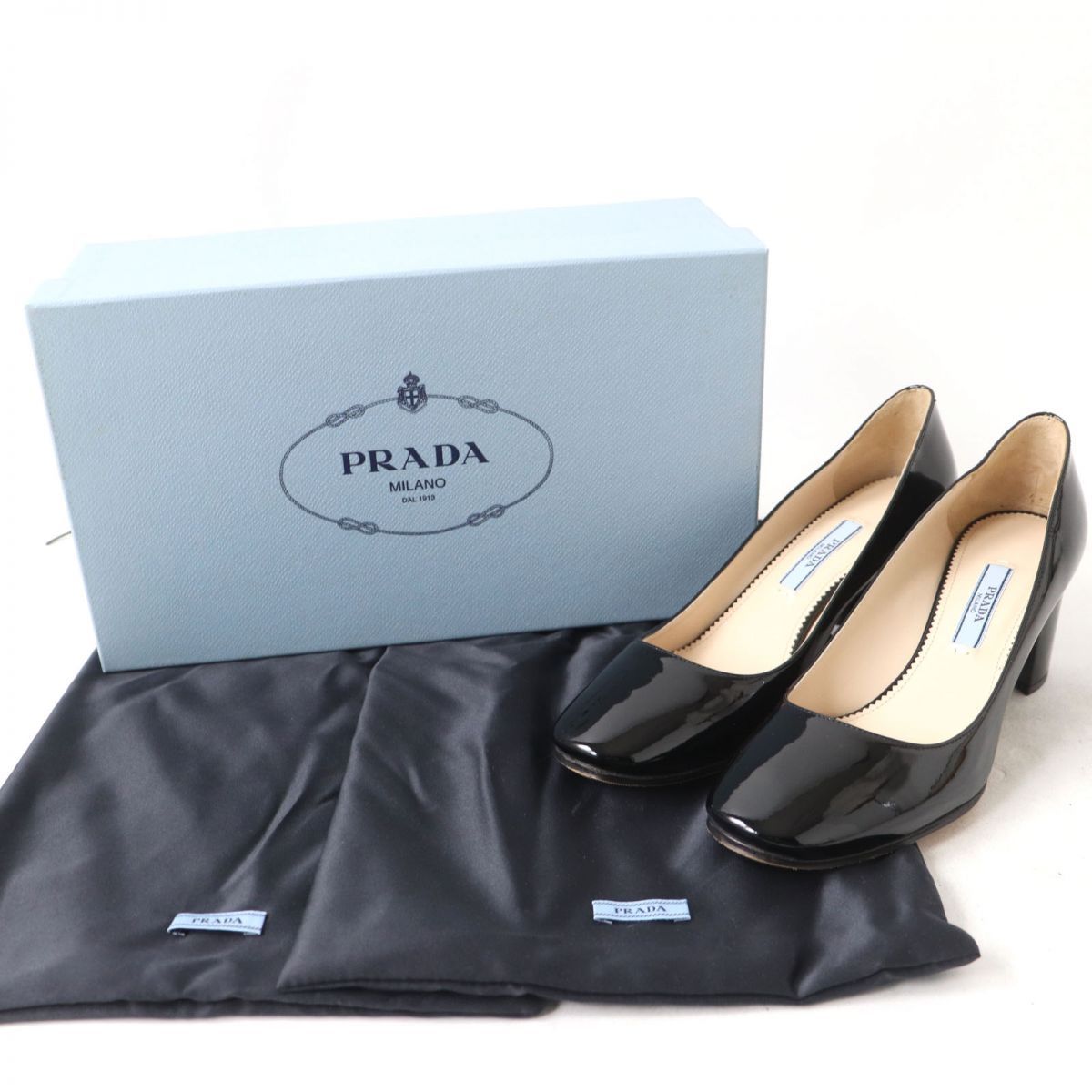 PRADA　新品未使用　エナメルブラック　チャンキーヒール 楽天市場】超美品 PRADA プラダ パンプス パンプス - 表記サイズ