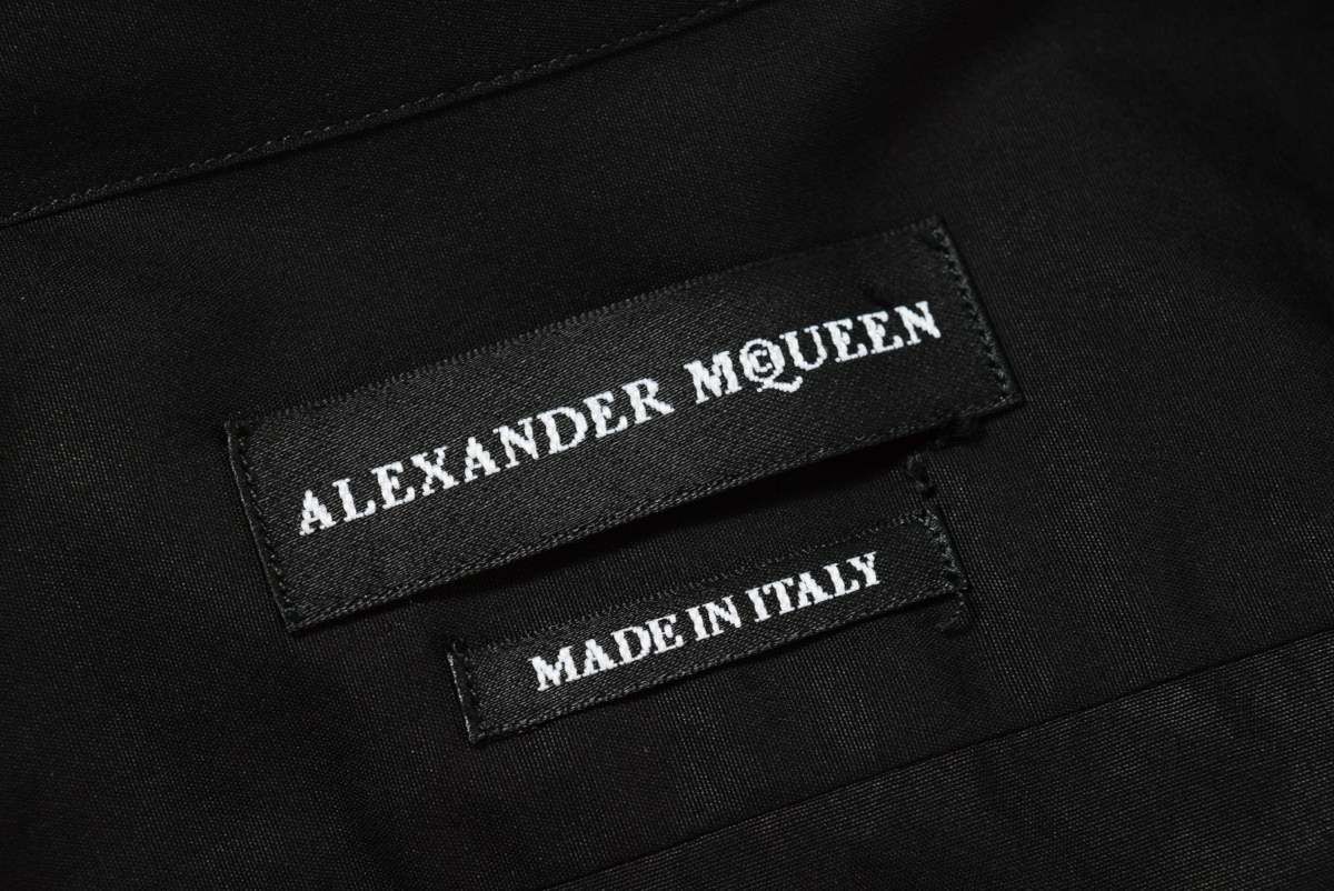 Alexander McQueen ラペル刺繍 ストレッチ ドレスシャツ | www