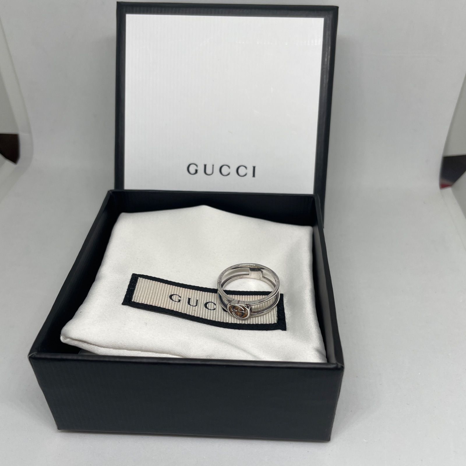 グッチ　GUCCI 指輪 リング アクセサリー GUCCI 298036 J8400 8106 インターロッキングGチャーム 指輪 シルバー 約17号