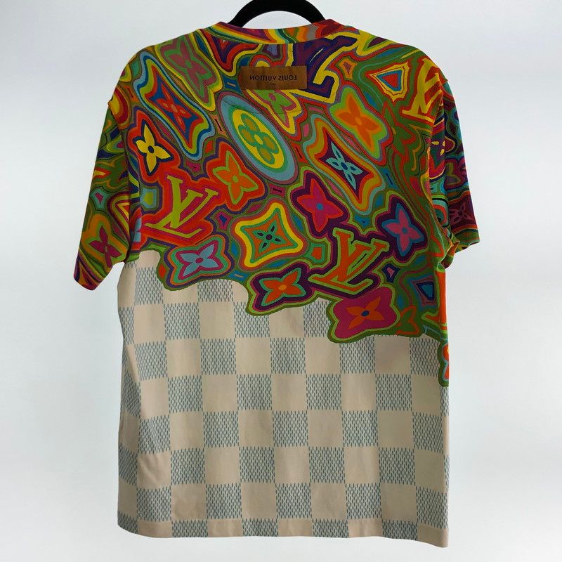 LOUIS VUITTON ルイ ヴィトン 半袖Ｔシャツ プリンテッドダミエLV 1 A 8 P 12 2021 S マルチ サイズ L 135