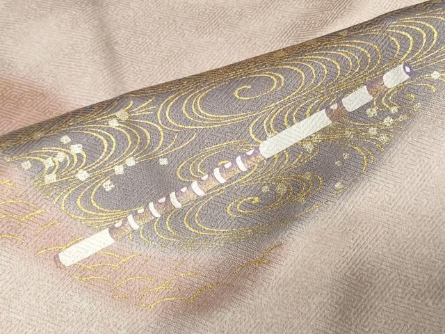 平和屋着物○訪問着 横段亀甲文 金彩 正絹 逸品 未使用 DAAY5850ud