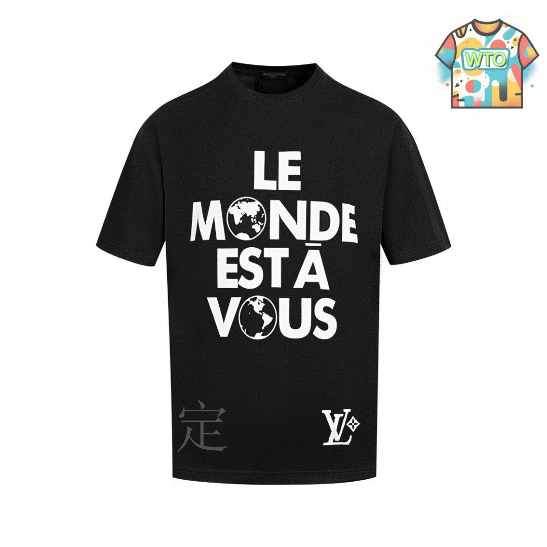 【着回し万能♢】Louis Vuitton *LV スタンプ Tシャツ louis-vuitton-lv-stamp-t-shirt