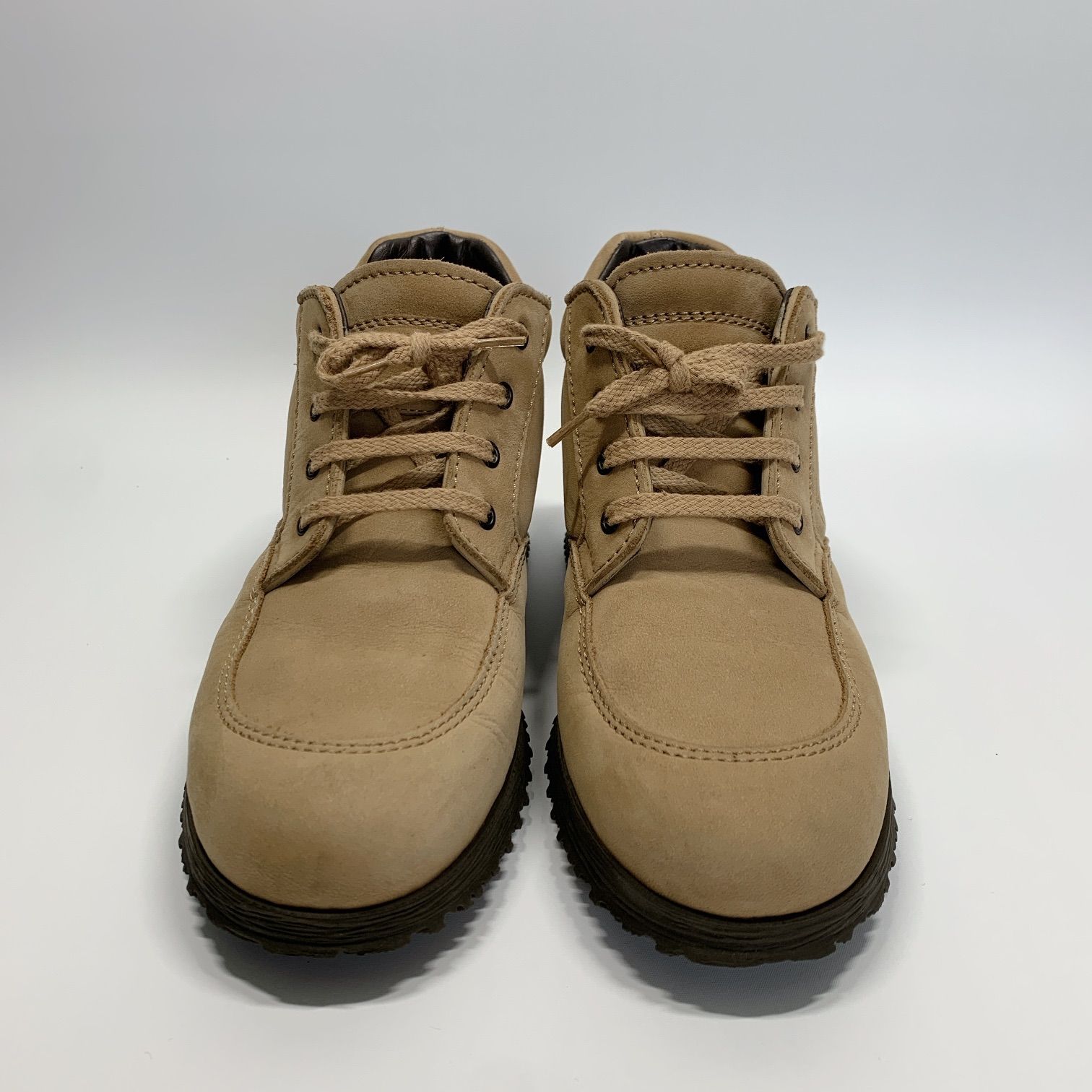 ◯ HOGAN kids ホーガン キッズ スエード スニーカー ブーツ 34 21.5 22 相当 ベージュ ブラウン