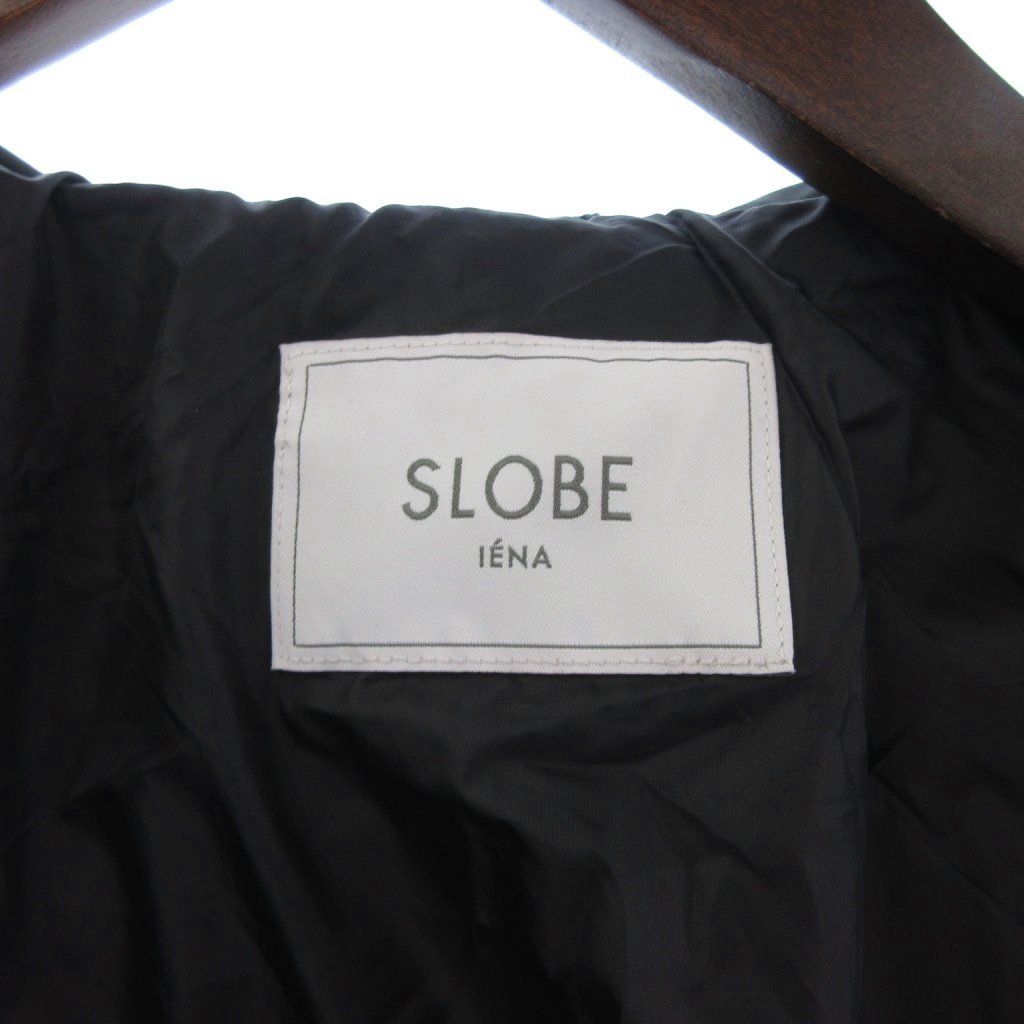 SLOBE IÉNA 着用回数少なめ ブラック ダウンジャケット 38 スローブ イエナ SLOBE IENA 美品 23AW ダウンジャケット ジップ