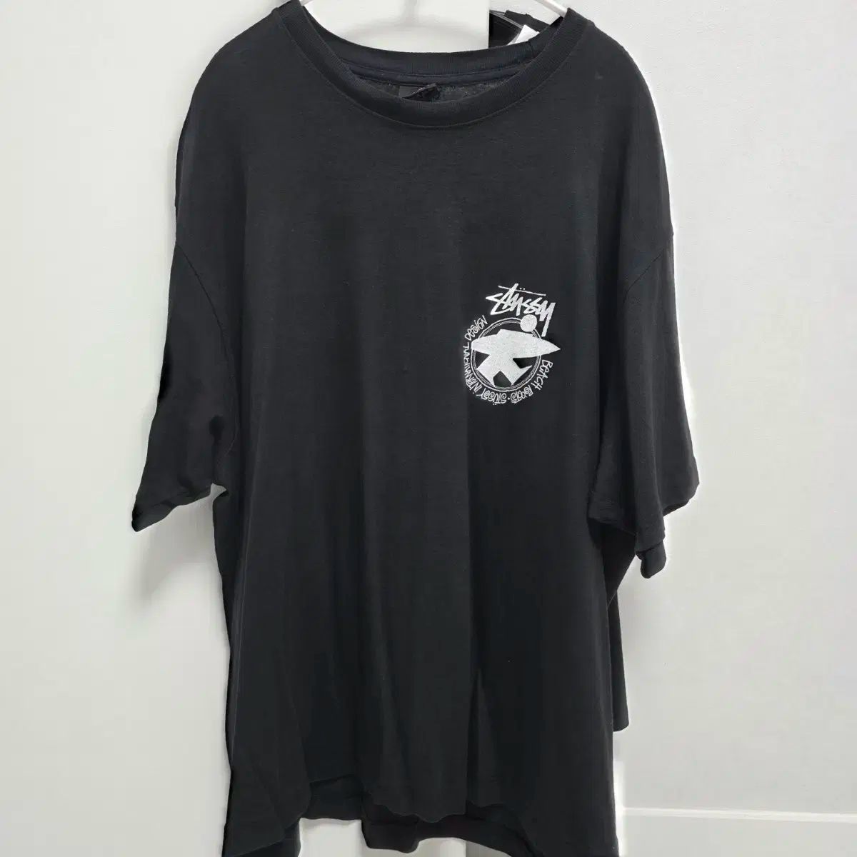 STUSSY ステューシー サーフマン ビーチルート 半袖Tシャツ XL 長さ修理 72 ー 73
