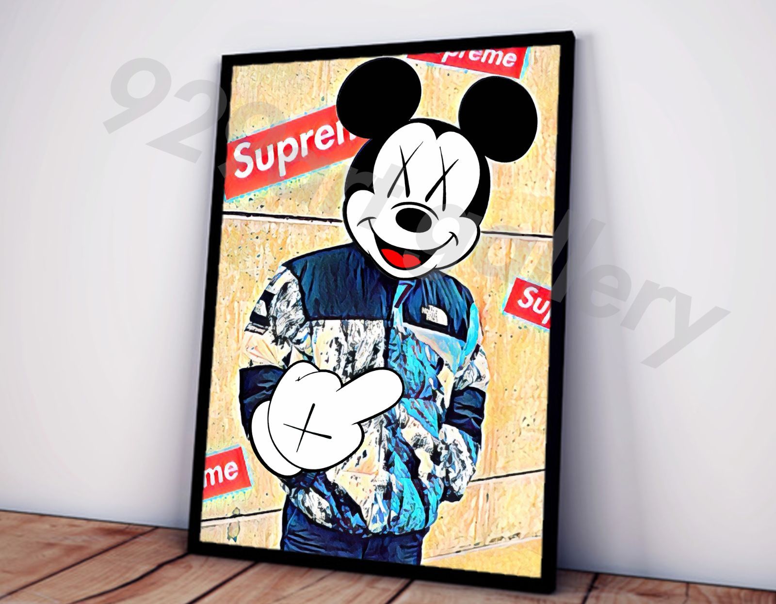 KAWS type☆A4額装済オマージュアートインテリアポスター#79