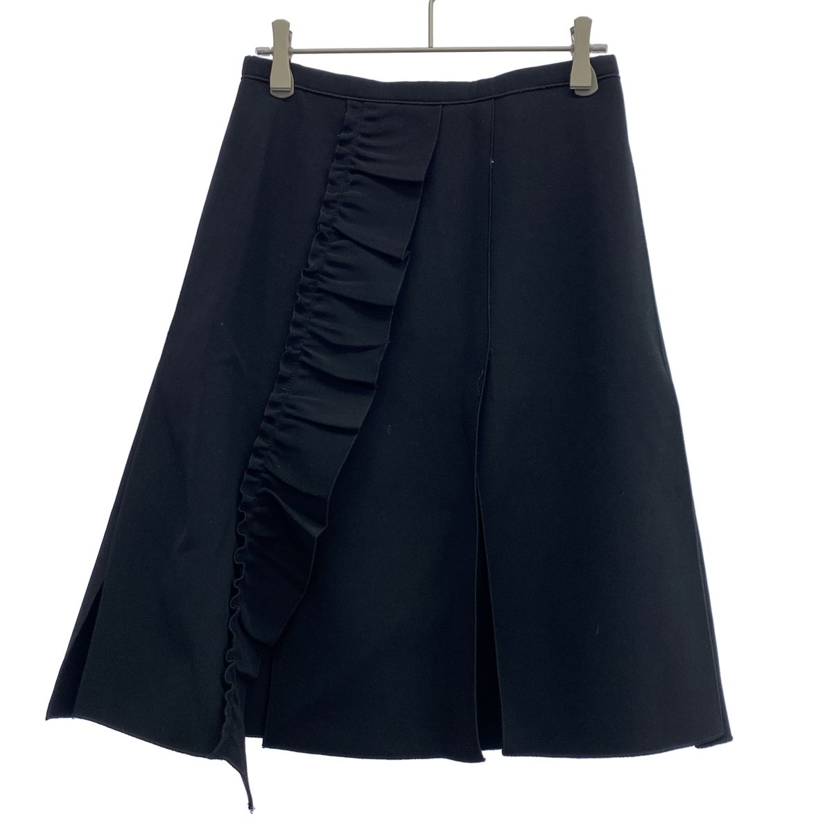 N°21 NUMERO VENTUNO ヌメロ ヴェントゥーノ 21AW フリルスリットスカート P21IN2S C0415336 ブラック 40