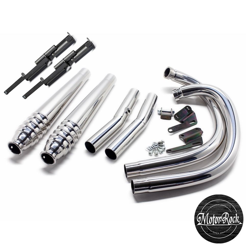 W800用 ('11-'16) 69メガホン 新型フルエキ MID MOTOR ROCK (MR-EX201M)