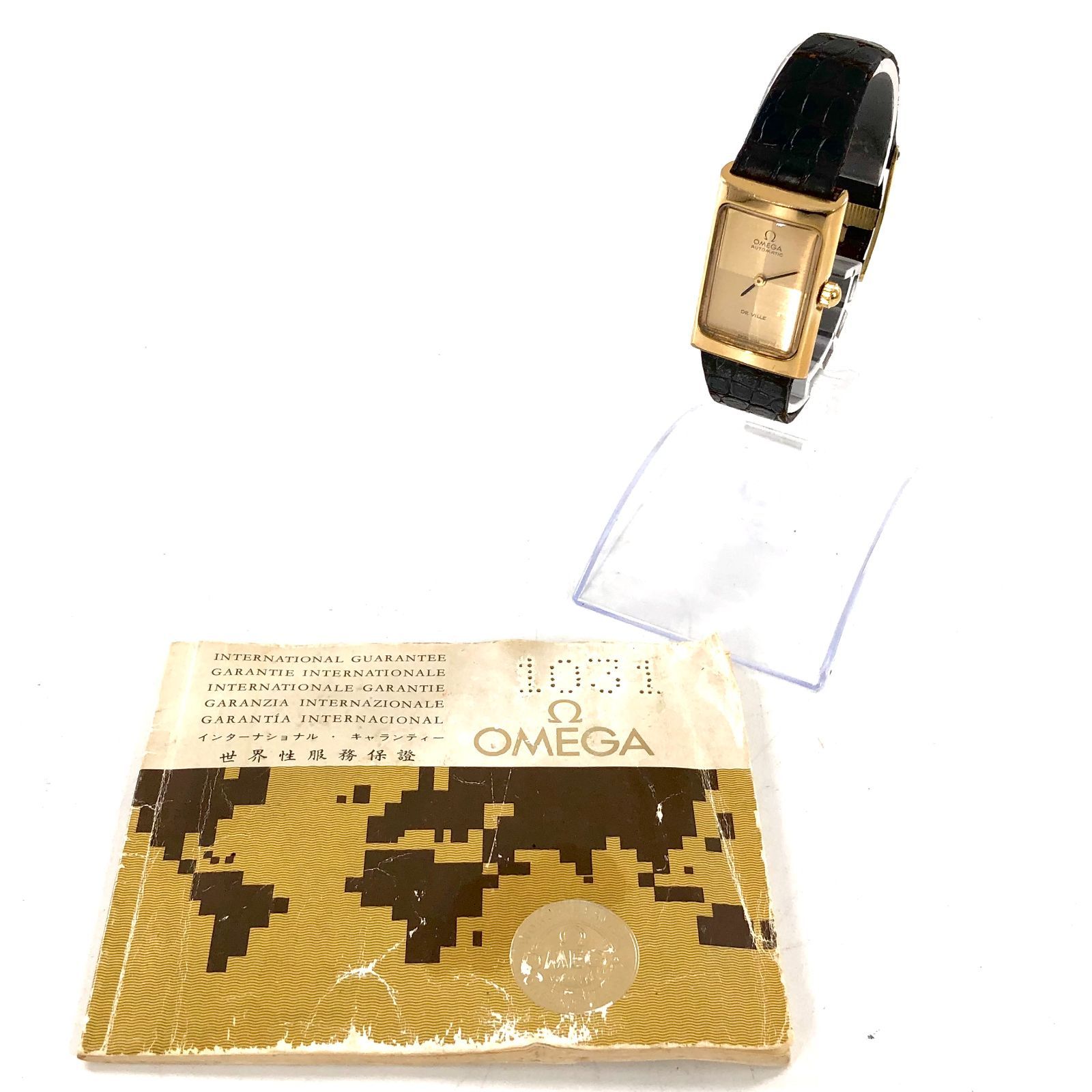 稼働品！オメガ♦︎レディース腕時計 OMEGAデビル クオーツ プッシュ